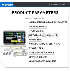 GCS900-2D Digital Readout Display Linear Scale Grating Digital Display Meter