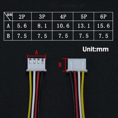 JST- XH2.54mm Pitch Female Male Connector Cable Plug Socket Wires 2 Pin -12 Pin