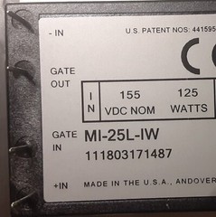 Vicor MI-25L-IW, Isolated DC to DC Converter. 155VDC to 28DC