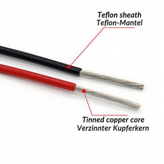 UL1332 Wire Stranded Cable Tinned Copper PTFE FEP 28/26/24/22/20/18/16/14/12AWG