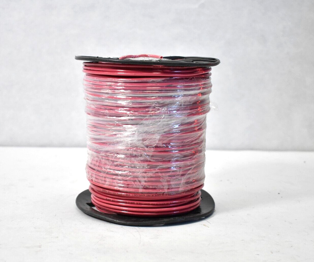 Cerrowire Solid Copper Wire Red 500′ Gasoline/Oil Resistant THHN/THWN-2 E15119A