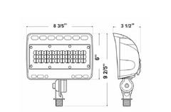 OF12 Led Flooddlight Light 50W,BRONZE Color 5000K 120-277VAC NEW