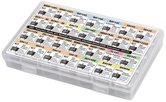 1400 pcs SMD Components Set, Transistors, Diodes, Regulator