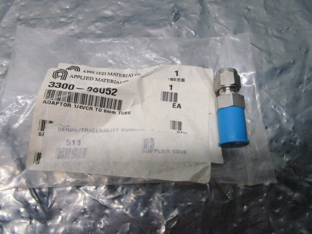 AMAT 3300-98052 Adaptor, 1/4 VCR TO 6mm Tube, 101652