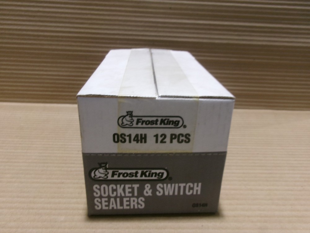 New Box of 12 Frost King 0S14H Socket & Switch Sealer AK