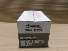 New Box of 12 Frost King 0S14H Socket & Switch Sealer AK