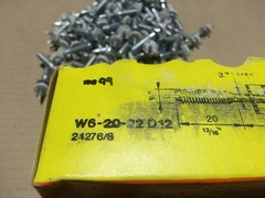 Hilti W6-20-22 D12 Box of 99 Threaded Stud Concrete Nail Fastener AK