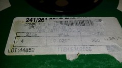 ( 250 FT ) NATVAR 241/261 85 C 0.020″ Wall PVC Tube Sleeving #4 Grade A Type F