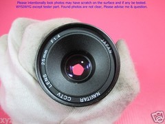 NAVITAR CCTV CCD CAMERA LENS 25mm. F1.4 as photos, sn:xxx.