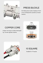 120A Male Female Connector 1200V Electrical Connector High Voltage Set