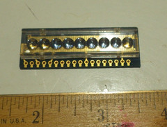 Rare 7 segment 6-Digit LED Bubble Display National Semiconductor NSA 1166 Gold