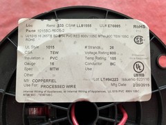 COPPERFIELD Wire #16awg MTW/AWM UL-1015/1230 Hook-Up/Lead Wire 600V Red NEW 500′