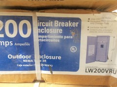 NEW Murray LW200VRU 200 Amp Breaker Enclosure Outdoor NEMA 3R 120/240V AK