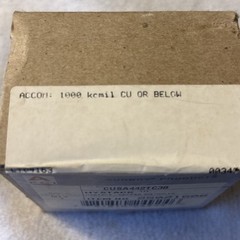 Burndy CUSA442TC38 HYSTACK Copper 3/8” 2 Holes #25021608 New In Box USA