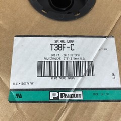 Panduit Spiral Wrap T38F-C 100’ .375 9.5mm Natural Color Polyethylene