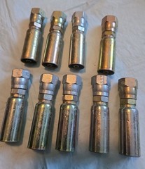 (9) NOS Eaton Weatherhead 1/4” ID x 5/16” Female JIC Hose Crimp Fittings 04U-605