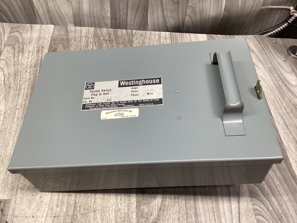 Westinghouse 373D878G02 Fusible Bus Plug Busway COP-321 240V 30A #03G131PR7*CO