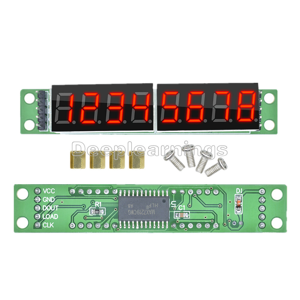 8-Digit LED Display MAX7219 Digital Control Tube Module Red Matrix For Arduino