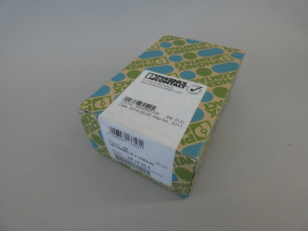 *Box of 10* Phoenix Contact 0818205 Unicard Conductor Marker UC-WMC 31 (15×4 …