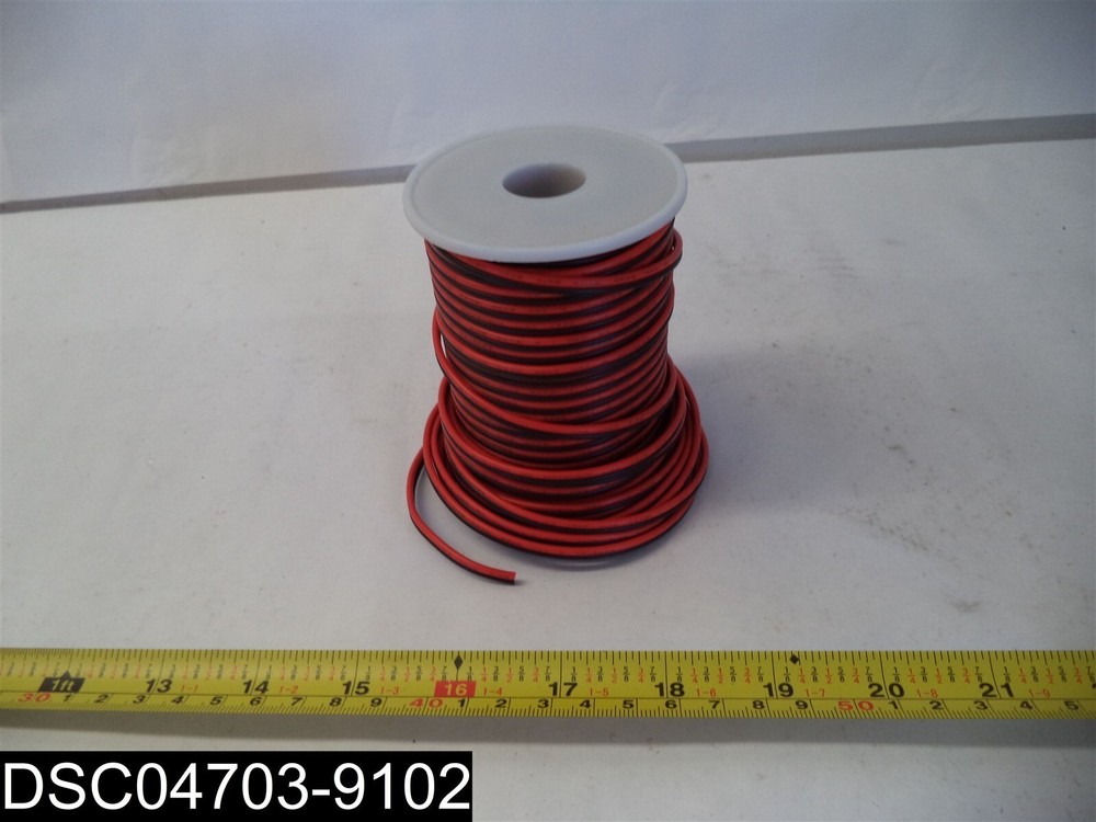 26121539: C-able 100FT 18 AWG Gauge Electrical Wire Hookup Red Black (Copper)