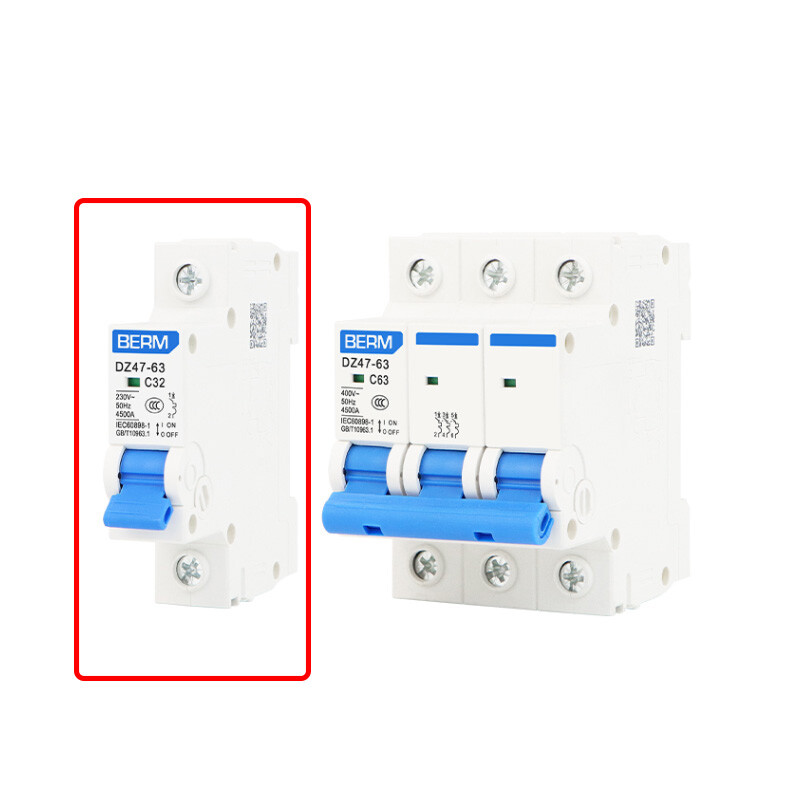 Circuit Breaker Air Switch DZ47-63 1/2/3/4-Poles 6 10 16 20 25 32 40 50 63 -125A