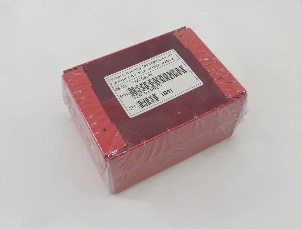 Siemens 310-019860 SB-5R Fire Alarm Surface Red Mounting Box – NEW Surplus!