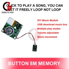 8M Recordable Sound Module Button Control MP3 Music Voice Player Board DIY Kit