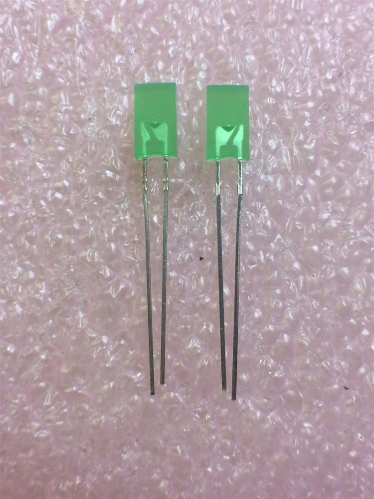 SSL-LX25593GD LUMEX LED GREEN DIFF 5X2.5MM RECT T/H 40 PIECES