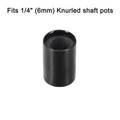 10pcs Potentiometer Knob Black Rotary Knob 10mmx15mm Volume Control Knob