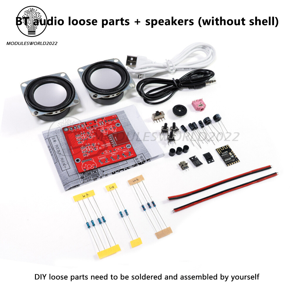 DIY Bluetooth Speaker Kit Stereo Amplifier Sound Circuit Board Component Welding
