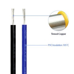 Tin Plated Copper Cable Wire UL1007 Flexible PVC Wire 8 AWG – 24 AWG 105℃ 600V