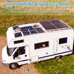2 PCS Double Solar-cable-entry-gland-housing Waterproof Pass Through