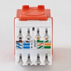 ICC CAT6A RJ45 Keystone Jack for HD Style (ic1078gaor)