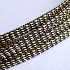 3mm~20mm Gold+Black Braided Cable Sleeving/Sheathing/Auto Wire Harnessing PET