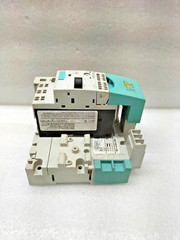 SIEMENS 3RV1011-HA25 CIRCUIT BREAKER + 3RV1917-1A 3-PHASE BUSBAR WITH FEEDER LEF