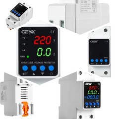 GEYA Digital Display Voltage Current KWH Protector Protect 2P 40/63/80A 220 GPS6