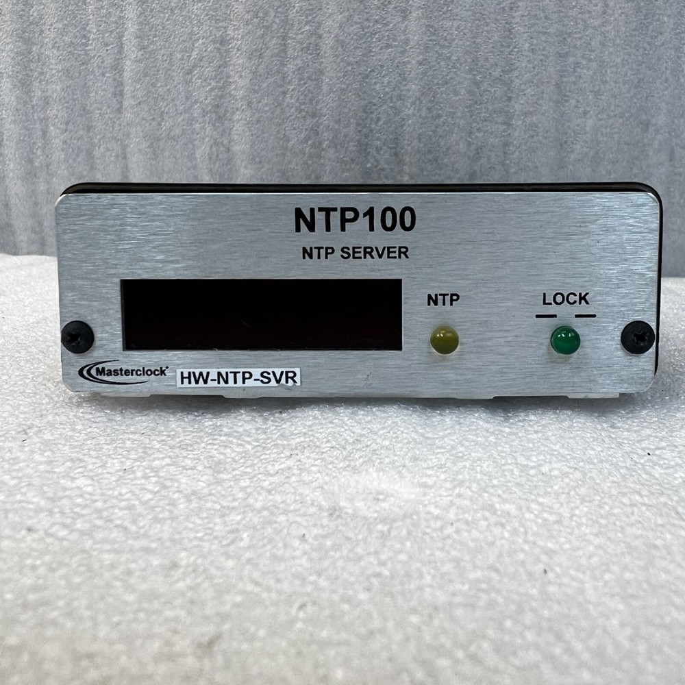 Masterclock NTP100-GPS-HS | High-Stability OCXO GPS NTP Time Server | Rackmount