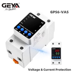 GEYA Digital Display Voltage Current KWH Protector Protect 2P 40/63/80A 220 GPS6
