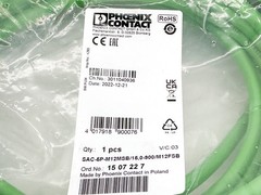 New Phoenix Contact SAC-5P-M12MSB/15,0-900/M12FSB Bus Cable Cordset 1507227