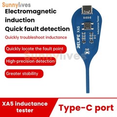5pcs Type-C XA5 Motherboard Coil Tester Electromagnetic Inductor Detector Tool
