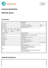 Alpha Wire M2475 22/5C Multi-Shielded Communication/Control/Computer Cable /25ft
