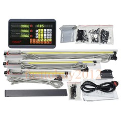 Bridgeport Mill 3Axis Digital Readout +3pc Linear Glass Scale DRO Display Kit