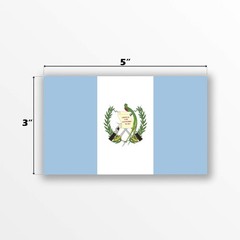 2-Pack Vinyl Flag Decal Sticker, 5×3 Inches Premium Quality