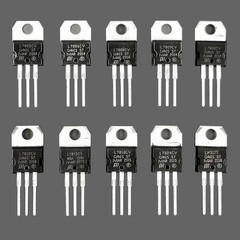 EEEEE 10 Values 50 Pcs Linear Voltage Regulator Positive External Voltage Kit…