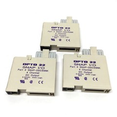 Lot of 3 Opto 22 SNAP-ODC5SNK Digital Output Modules, 4-Channel, 5-60VDC Sinking