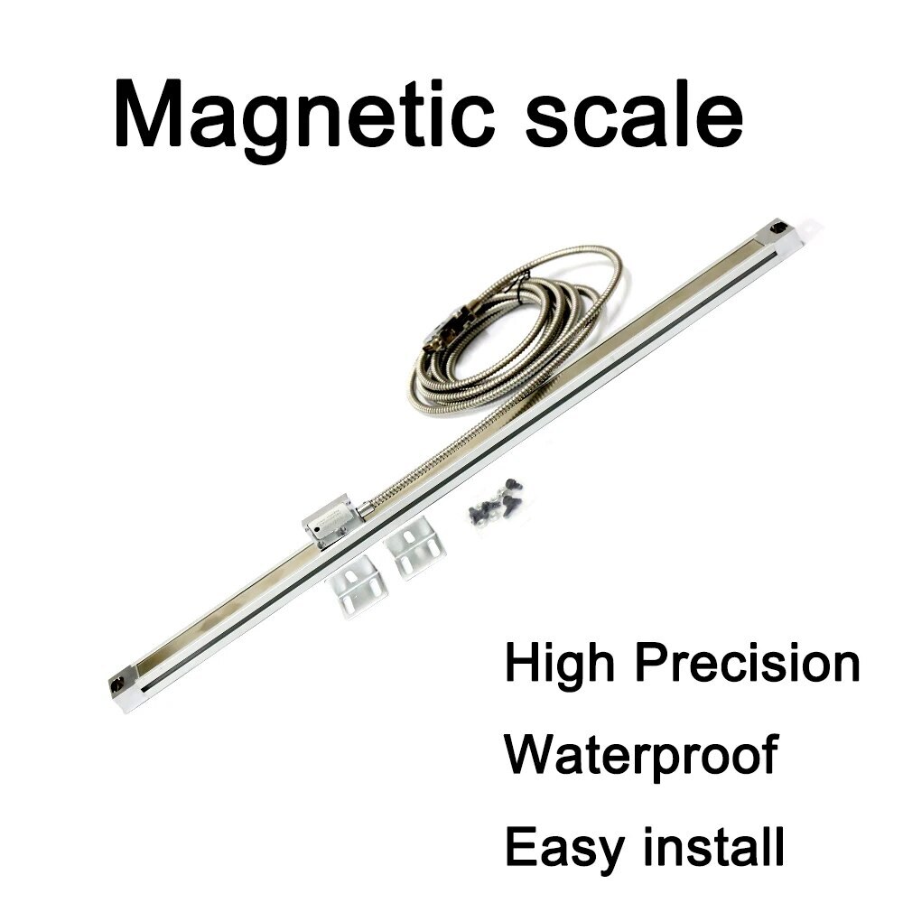5um Magnetic Scale Encoder Sensor Tape Aluminum Profile for Woodworker Lathe DRO