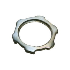 Arlington 410, 4″, Silver Plated Steel, IMC/Rigid Conduit Locknut, 1 pc