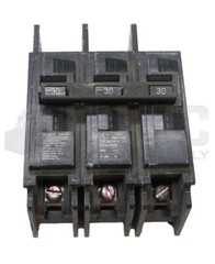I-T-E BQ3B030 CIRCUIT BREAKER 30A 240VAC 3 POLE TYPE BQ