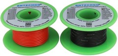 18 Gauge Silicone Wire Spool red 25ft and Black 25ft Flexible 18 AWG Stranded…