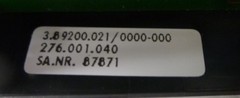 Arburg Rafi Keypad SA.No. 87871/3.89200.021 (invoice. inc VAT)